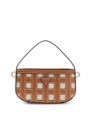 Guess Torebka Frankie Mini HWWG97 36770 Brązowy. Brązowe kuferki damskie Guess, ze skóry, bez dodatków. Za 544.99 zł.