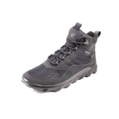 Buty do chodzenia damskie Ecco Mx Mid Gtx. Czarne obuwie trekkingowe damskie ECCO, z gore-texu, za kostkę, bez zapięcia. Za 859.99 zł.