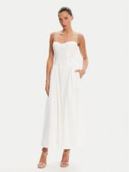 Bardot Sukienka wieczorowa Estie 59786DB Biały Regular Fit. Białe sukienki damskie Bardot, bez wzorów, z bawełny, wizytowe, bez ramiączek. Za 379.99 zł.