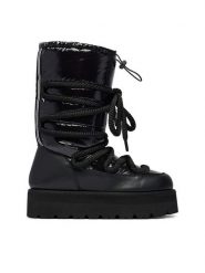 KARL LAGERFELD Śniegowce Skylar Ski KL49686 Czarny. Czarne śniegowce damskie KARL LAGERFELD, ze skóry. Za 1,189.00 zł.