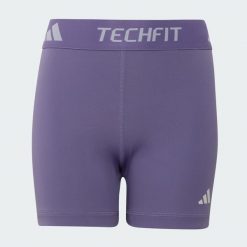 Krótkie Legginsy Techfit. Białe legginsy damskie Adidas, bez wzorów. Za 99.95 zł.
