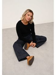 Just Cashmere Kaszmirowy sweter "Joyce" w kolorze czarnym rozmiar: L. Czarne swetry klasyczne damskie Just Cashmere, l, z kaszmiru, bez kołnierzyka. Za 310.35 zł.