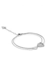 Guess Bransoletka JUBB05 027JW Srebrny. Szare bransoletki damskie Guess, srebrne. Za 279.99 zł.