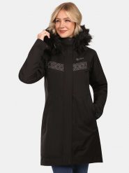 Kilpi Płaszcz zimowy "Peru" w kolorze czarnym rozmiar: 38. Czarne płaszcze damskie Kilpi, na zimę, m, bez wzorów, z puchu, bez kaptura. Za 436.14 zł.