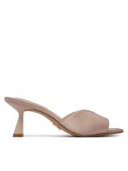 Steve Madden Klapki Ivie 11005141 Beżowy. Brązowe klapki damskie Steve Madden, bez wzorów, z materiału, bez obcasa, bez zapięcia. Za 469.99 zł.