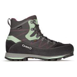 Buty górskie damskie AKU Trekker Lite III GTX. Szare obuwie trekkingowe damskie Aku, z gore-texu, bez zapięcia. Za 861.75 zł.