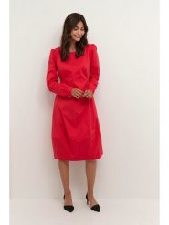 CULTURE Sukienka w kolorze czerwonym rozmiar: XS. Czerwone sukienki damskie Culture, bez wzorów, bez ramiączek. Za 152.99 zł.