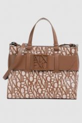ARMANI EXCHANGE Brązowa torebka klasyczna. Brązowe torebki klasyczne damskie Armani Exchange, bez dodatków. W wyprzedaży za 652.99 zł.