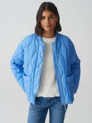 OPUS Kurtka przejściowa w kolorze niebieskim rozmiar: 38. Niebieskie kurtki damskie Opus, bez wzorów, bez kaptura. Za 217.99 zł.