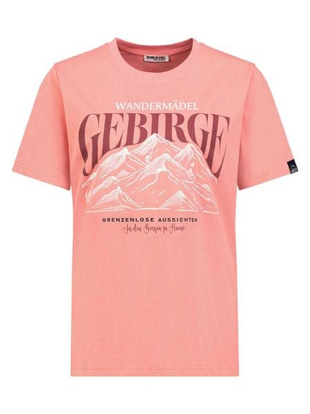 Sublevel Koszulka w kolorze różowym rozmiar: L. Różowe koszulki damskie Sublevel, l, bez wzorów, bez kołnierzyka, bez ramiączek. Za 47.82 zł.