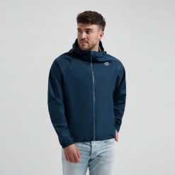 Kurtka przeciwdeszczowa Rogelli Commuter Core. Niebieskie kurtki damskie Rogelli, m, bez wzorów, bez kaptura. Za 240.00 zł.