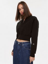 Calvin Klein Jeans Sweter J20J221967 Czarny Regular Fit. Czarne swetry klasyczne damskie Calvin Klein Jeans, l, z jeansu, bez kołnierzyka. Za 459.99 zł.