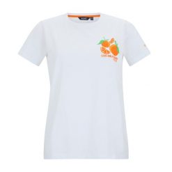 T-shirt Damski Pomarańcze Filandra VX. Białe t-shirty damskie Regatta, bez wzorów, bez kołnierzyka. Za 67.99 zł.