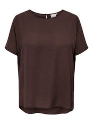 ONLY Carmakoma Koszulka w kolorze brązowym rozmiar: 48. Brązowe bluzki damskie Only Carmakoma, bez wzorów, bez kołnierzyka, bez ramiączek. Za 73.95 zł.