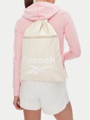 Reebok Worek RBK-B-044-CCC Beżowy. Brązowe torebki klasyczne damskie Reebok, z materiału, bez dodatków. Za 59.99 zł.