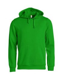 Clique Basic Hoody bluza z kapturem unisex, materiał antymechacący – apple green. Zielone bluzy damskie CLIQUE, uniwersalny, bez wzorów, z bawełny, z kapturem. Za 173.55 zł.