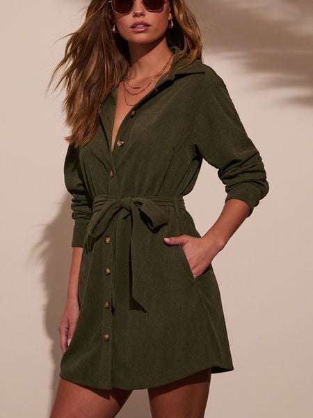 Milan Kiss Sukienka w kolorze khaki rozmiar: S. Brązowe sukienki damskie Milan Kiss, bez wzorów, z tkaniny, bez ramiączek. Za 161.73 zł.