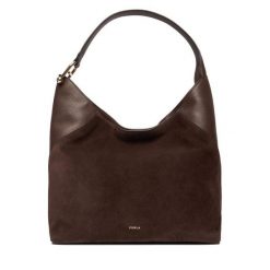 Torebka Furla. Brązowe torebki klasyczne damskie Furla, bez dodatków. Za 2,019.00 zł.