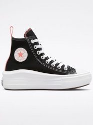 Converse Sneakersy "Chuck Taylor All Star Move Lift" w kolorze czarno-różowym rozmiar: 38. Czarne obuwie sportowe damskie Converse, za kostkę, bez zapięcia. Za 206.91 zł.