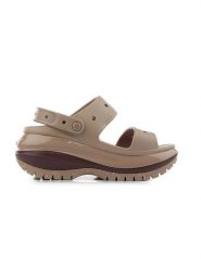 Crocs Sandały "Mega Crush" w kolorze beżowym rozmiar: 42/43. Brązowe sandały damskie Crocs, bez wzorów, z otwartym noskiem, bez obcasa, na platformie, bez zapięcia. Za 228.38 zł.