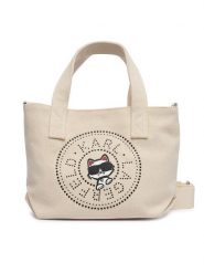 KARL LAGERFELD Torebka B2W50089 Kremowy. Białe torebki klasyczne damskie KARL LAGERFELD, z materiału, bez dodatków. Za 339.99 zł.