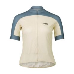 Koszulka rowerowa damska POC Essential Road Logo Jersey. Szare koszulki damskie POC, bez wzorów, z jersey, bez kołnierzyka, bez ramiączek. Za 386.99 zł.