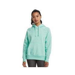 Bluza z Kapturem z Polaru Under Armour Turkusowa. Niebieskie bluzy damskie Under Armour, bez wzorów, z bawełny, z kapturem. Za 252.75 zł.