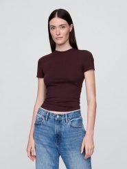 GAP Koszulka w kolorze brązowym rozmiar: XXL. Brązowe bluzki damskie GAP, xxl, bez wzorów, bez kołnierzyka, bez ramiączek. Za 65.85 zł.