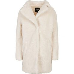 Płaszcz damski Urban Classics oversized sherpa-grandes tailles. Białe płaszcze damskie Urban Classics, xl, bez wzorów, z tkaniny, bez kaptura. Za 314.30 zł.