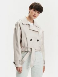 ONLY Kurtka z imitacji skóry Vera 15308584 Szary Regular Fit. Szare kurtki damskie Only, xl, bez wzorów, ze skóry, bez kaptura. Za 209.99 zł.