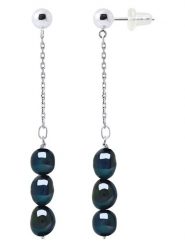 Pearline Srebrne kolczyki-wkrętki z perłami rozmiar: onesize. Niebieskie kolczyki damskie Pearline, z perłą, srebrne. Za 208.99 zł.