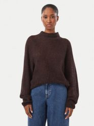BOSS Sweter Fewena 50564438 Brązowy Relaxed Fit. Brązowe swetry klasyczne damskie Boss, m, z syntetyku, bez kołnierzyka. Za 849.99 zł.