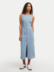 JJXX Sukienka jeansowa Tinga 12268941 Niebieski Slim Fit. Niebieskie sukienki damskie JJXX, bez wzorów, z bawełny, bez ramiączek. Za 159.99 zł.