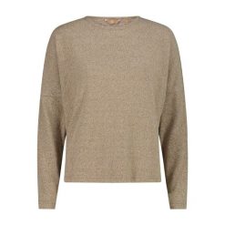 Damski sweter z dekoltem w łódkę CMP. Brązowe swetry klasyczne damskie CMP, na zimę, bez kołnierzyka. Za 187.50 zł.