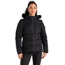 Kurtka Narciarska Damska Glamorize V. Czarne kurtki sportowe damskie Dare 2b, s, bez wzorów, z materiału, z kapturem. Za 994.99 zł.