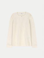 Coccodrillo Bluzka ZC4143103EJG Écru Regular Fit. Bluzki i koszule dziewczęce COCCODRILLO, bez wzorów, z bawełny, bez kołnierzyka, bez ramiączek. Za 49.99 zł.