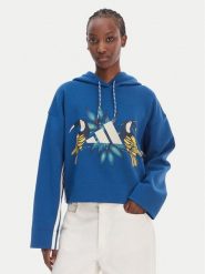 Adidas Bluza Farm Rio KS2104 Granatowy Loose Fit. Niebieskie bluzy damskie Adidas, xl, bez wzorów, z bawełny, bez kaptura. Za 279.99 zł.