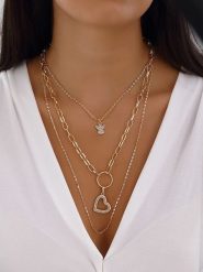 Luja Bijoux Pozłacany naszyjnik z cyrkonią rozmiar: onesize. Żółte naszyjniki damskie Luja Bijoux, z cyrkonią, metalowe. Za 79.03 zł.