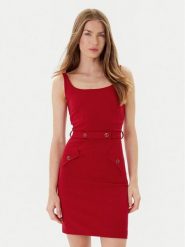 Marciano Guess Sukienka 177067 Czerwony Classic Fit. Czerwone sukienki damskie Marciano Guess, z aplikacjami, z wiskozy, wizytowe, bez ramiączek. Za 799.99 zł.