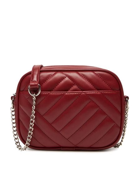 JENNY Torebka C-JNY-M-021-08 Czerwony. Czerwone listonoszki damskie Jenny, bez wzorów, z materiału, bez dodatków. Za 99.99 zł.