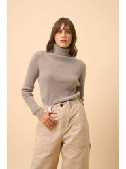 Just Cashmere Kaszmirowy golf "Lexie" w kolorze szarym rozmiar: S. Szare golfy damskie Just Cashmere, s, bez wzorów, z kaszmiru, bez ramiączek. Za 478.62 zł.