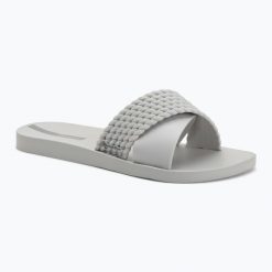 Klapki damskie Ipanema Street II. Szare klapki damskie Ipanema, bez wzorów, z materiału, bez obcasa, bez zapięcia. Za 73.99 zł.