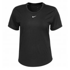 T-shirt Damski Nike Dri-FIT One. Czarne koszulki sportowe damskie Nike, bez wzorów, bez ramiączek, na fitness i siłownię, dri-fit (nike). Za 123.20 zł.
