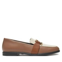 Lordsy Furla. Brązowe półbuty damskie Furla, bez wzorów, bez obcasa, bez zapięcia. Za 1,199.00 zł.