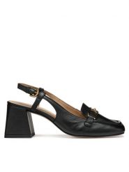 Geox Czółenka D Coronilla D55D1A 000TU C9999 Czarny. Czarne czółenka damskie Geox, bez wzorów, ze skóry, bez obcasa. Za 309.99 zł.