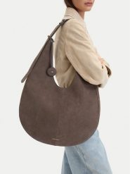 GINO ROSSI Torebka EO-224-19586-1 Beżowy ciemny. Brązowe shopper bag Gino Rossi, ze skóry, bez dodatków. Za 599.99 zł.