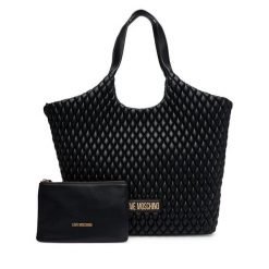 Torebka LOVE MOSCHINO. Czarne shopper bag Love Moschino, bez wzorów, bez dodatków. Za 1,829.00 zł.