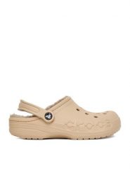 Crocs Klapki C-BAYA LINED CLOG 205969-2ZM Beżowy. Brązowe klapki damskie Crocs, bez wzorów, z tworzywa sztucznego, bez obcasa, bez zapięcia. Za 169.99 zł.