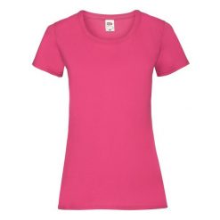 Koszulka Damska Valueweight. Czerwone bluzki damskie Fruit of the Loom, xs, bez wzorów, sportowe, bez kołnierzyka, bez ramiączek. Za 30.99 zł.