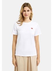 Smith & Soul Koszulka w kolorze białym rozmiar: XS. Białe koszulki damskie Smith & Soul, xs, bez wzorów, z bawełny, bez kołnierzyka, bez ramiączek. Za 78.99 zł.